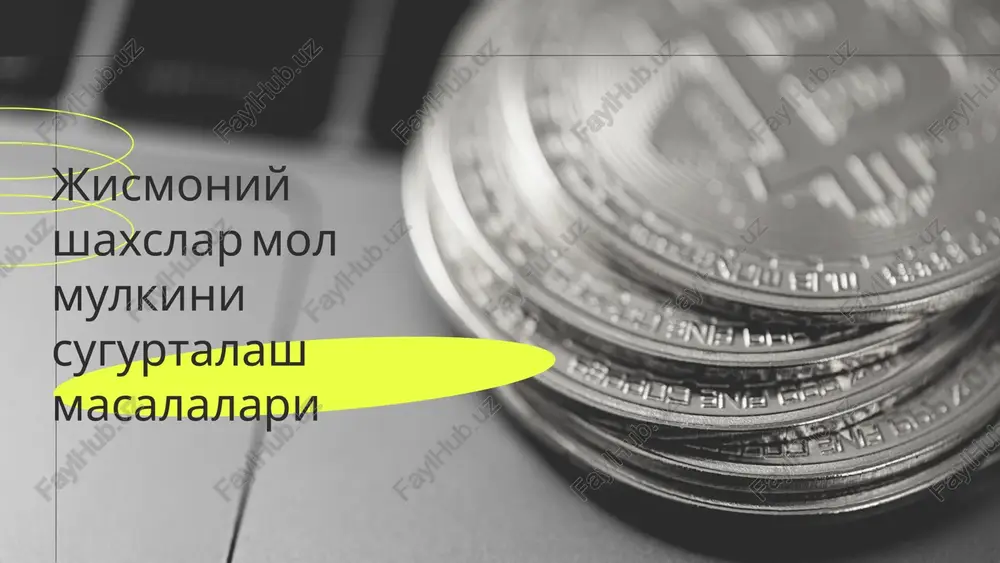 sugurta turlari va ularning ahamiyati — PPTX