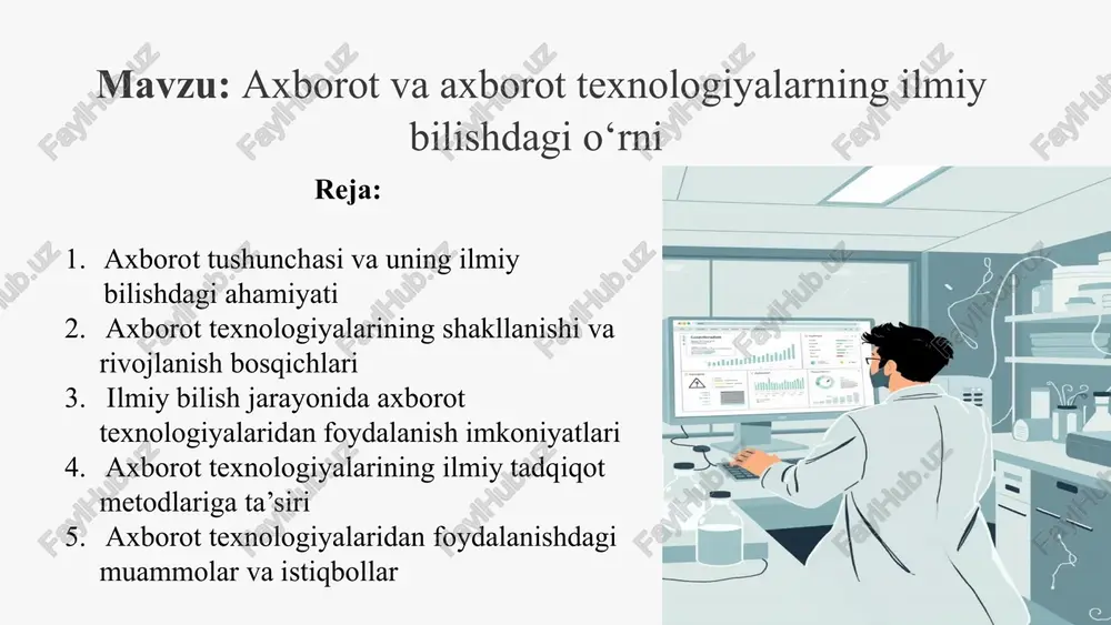 axborot va axborot texnologiyalari — PPTX