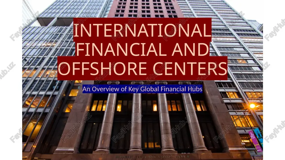 international financial and offshore centers — PPTX