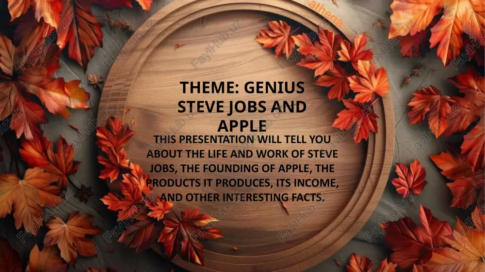 genius steve jobs and apple — PPTX