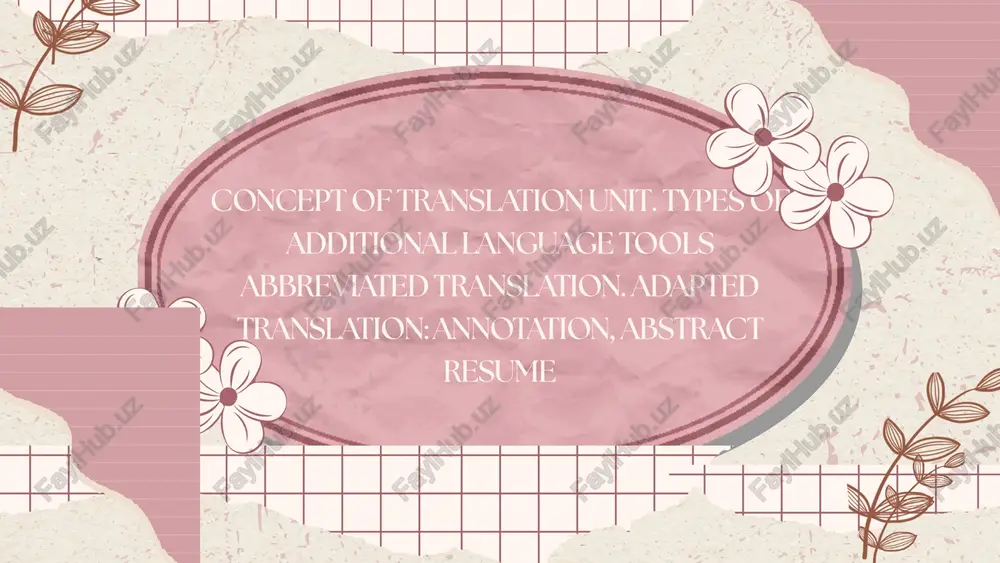 concept of translation unit — PPTX