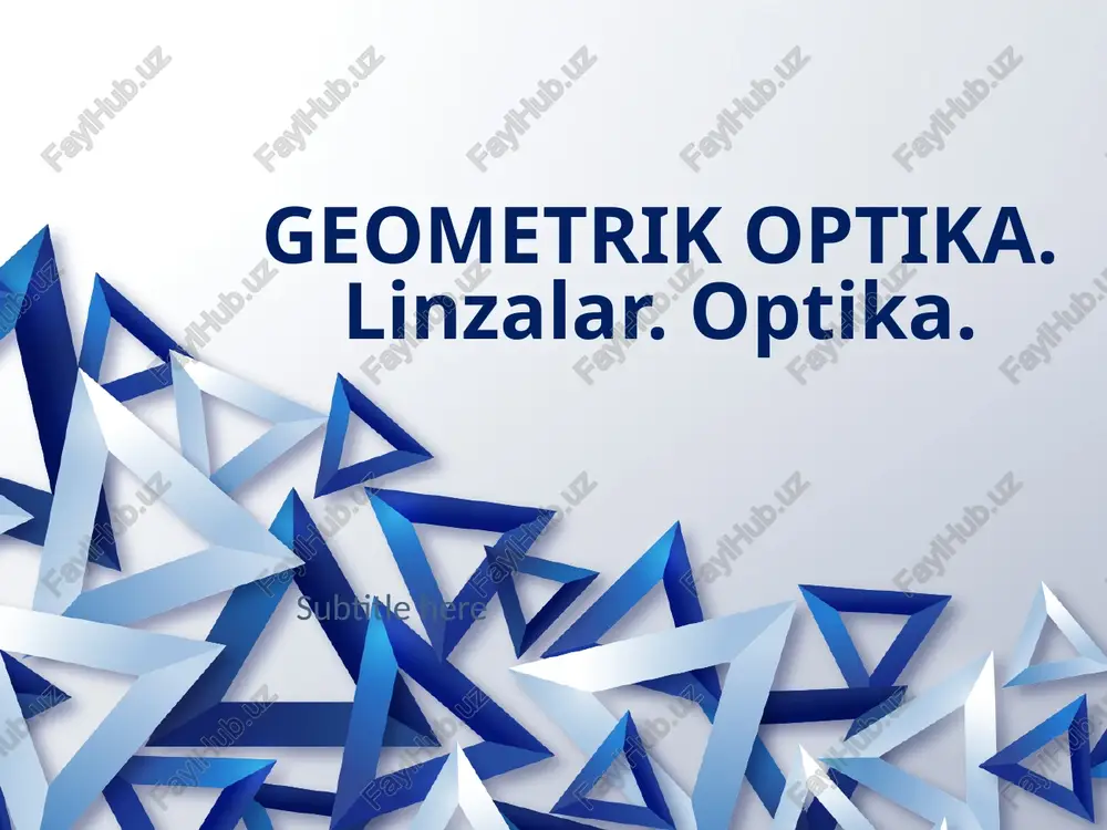 geometrikoptika — PPTX