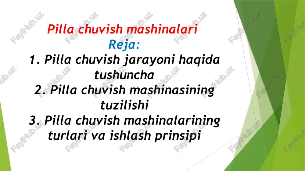 pilla chuvish mashinalari — PPTX