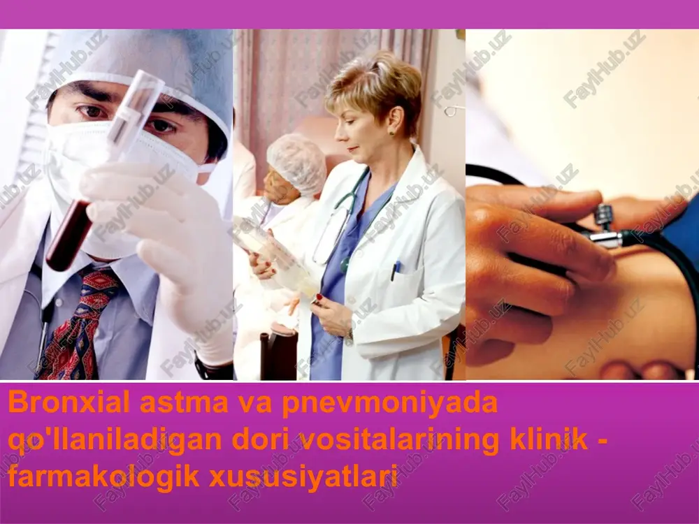 bronxial astma va pnevmoniya — PPTX