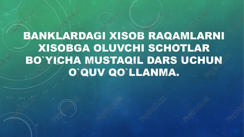 schyotlari rejasi — PPTX