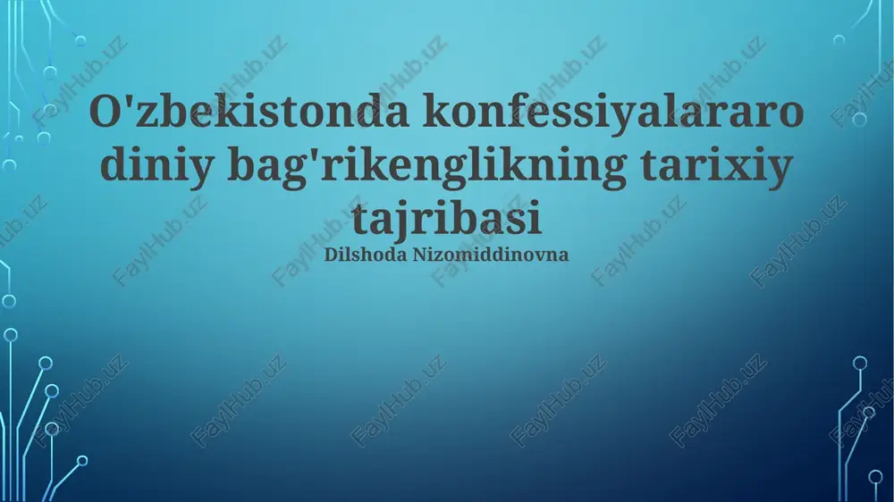 bag'rikenglikning oltin asri: temuriylar sulolasi — PPTX