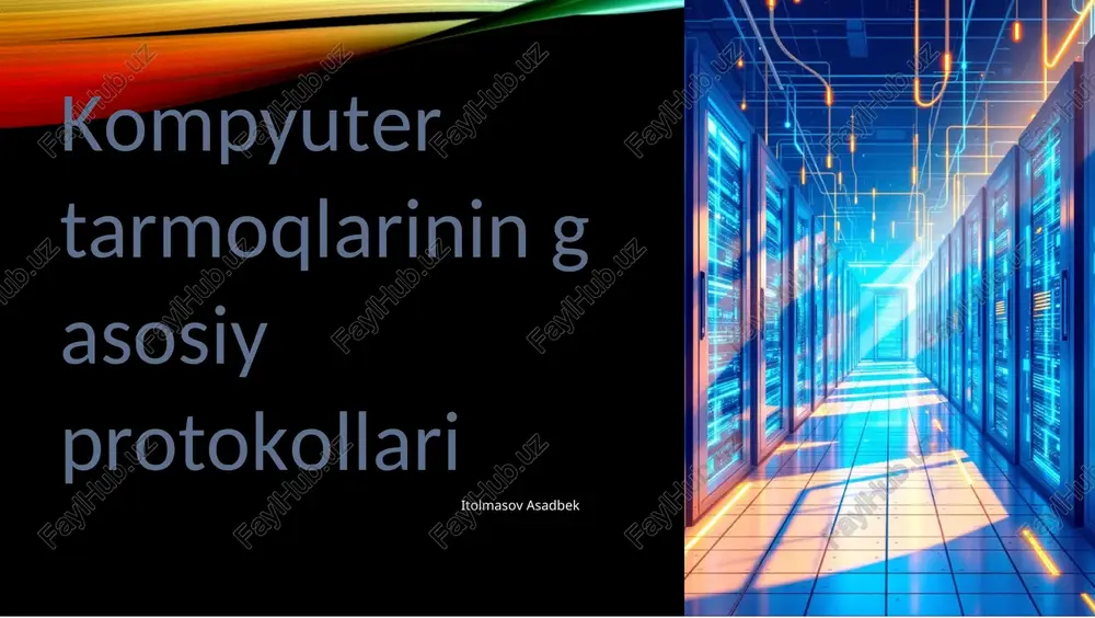 tcp/ip: internetning poydevori — DOCX