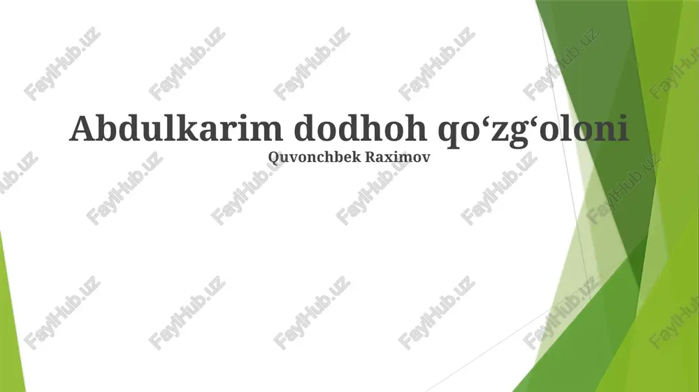 isyon uchquni — PPTX