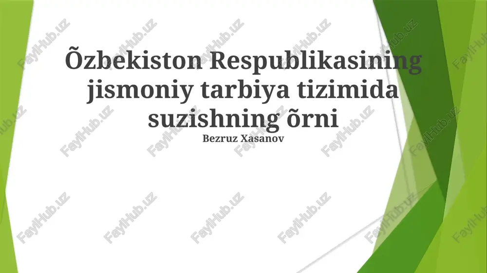 suzishning õrni — PPTX