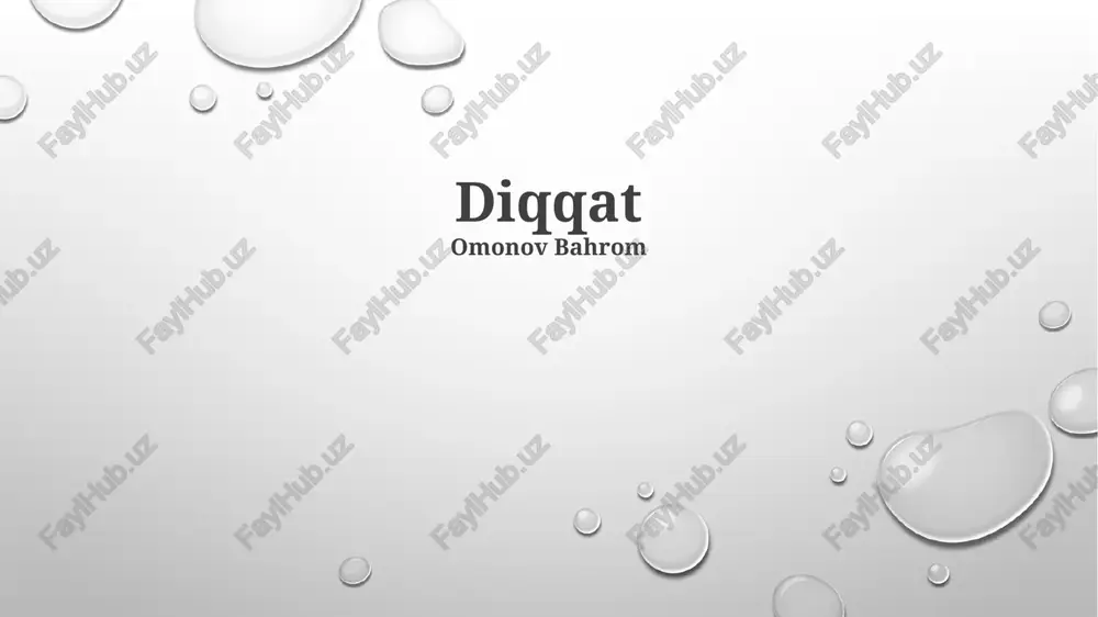 diqqat — PPTX