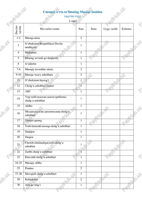 1-4-sinf musiqa yillik — PDF