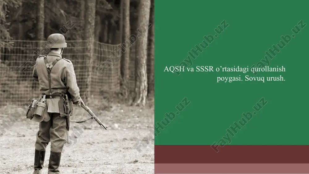 qurollanish poygasi — PPTX