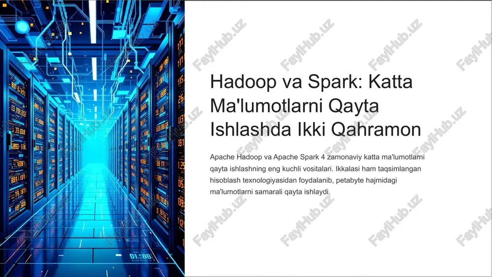 apache hadoop va apache spark — PPTX