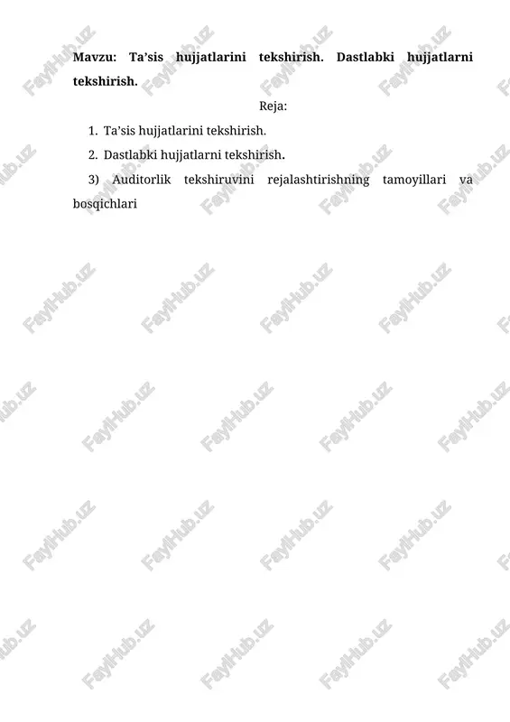 ta’sis hujjatlarni tekshirish — DOCX