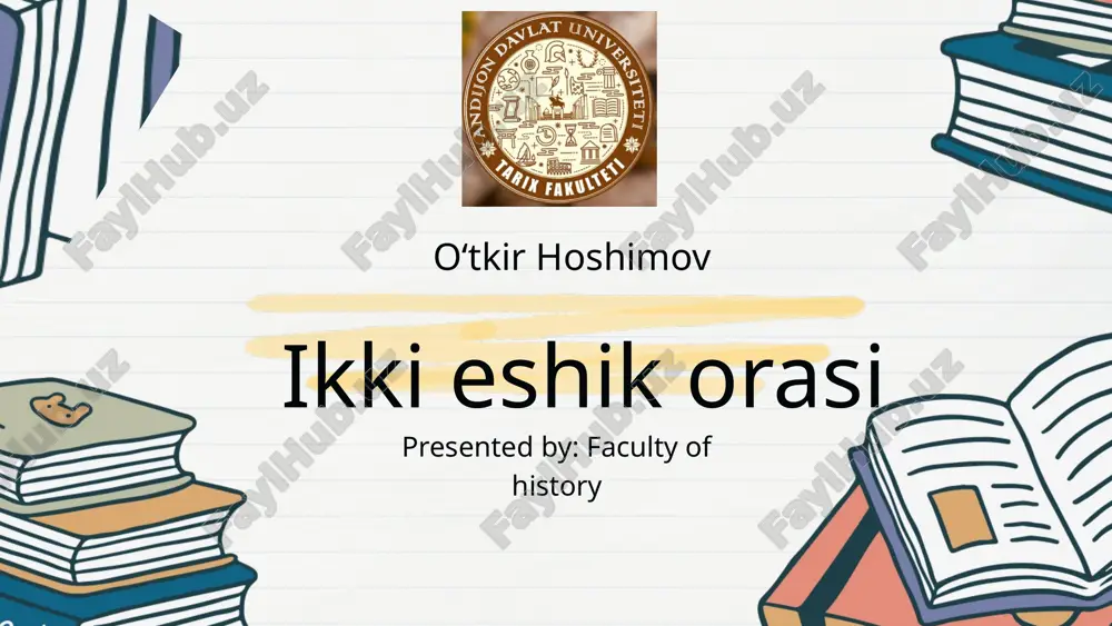 o‘tkir hoshimov — PPTX