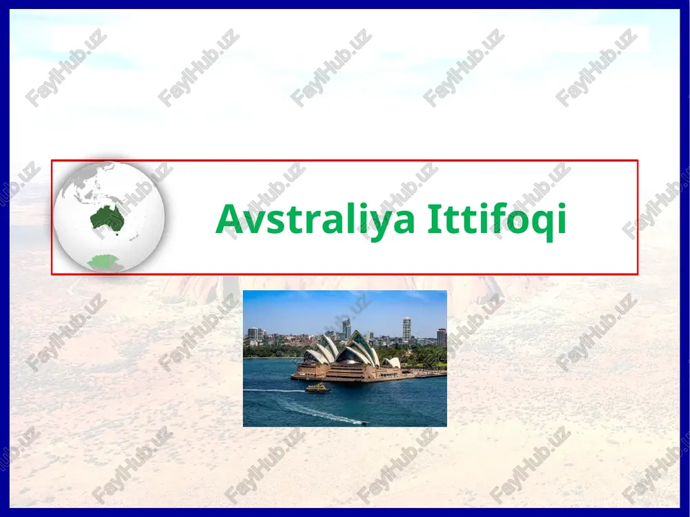 avstraliyaittifoqi — PPTX