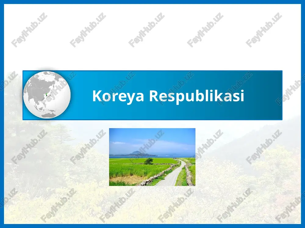 koreya respublikasi — PPTX