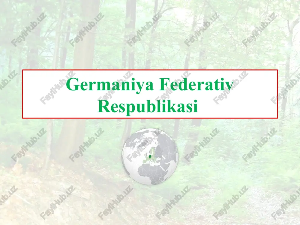 germaniyafederativrespublikasi — PPTX