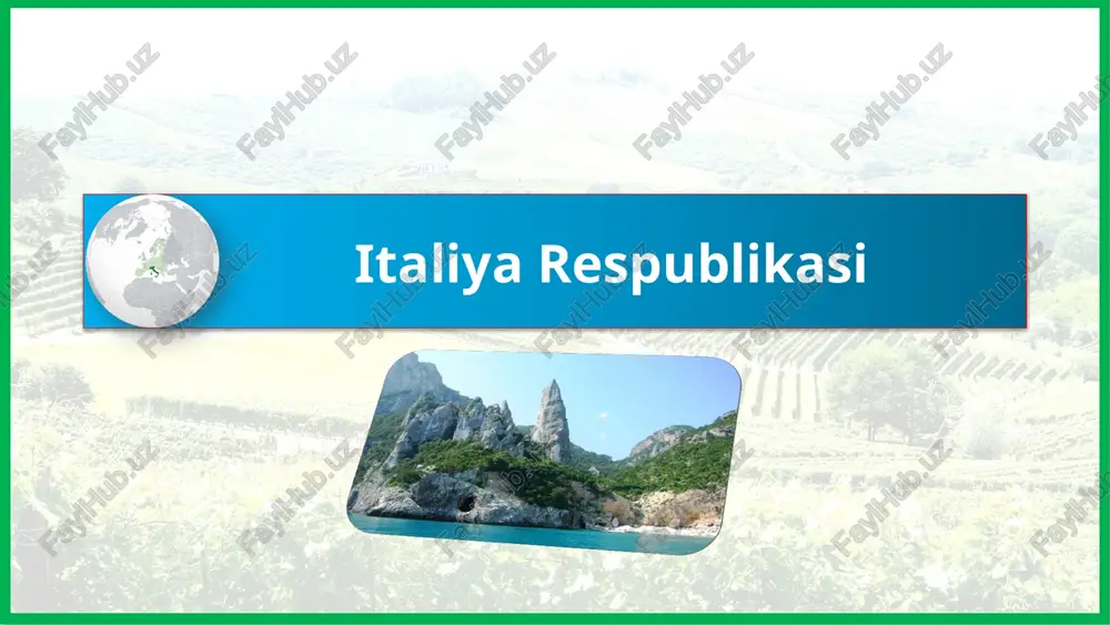 italiya respublikasi — PPTX
