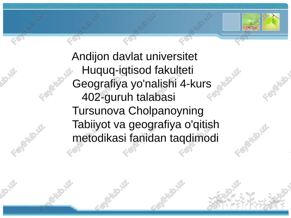 statistika va raqamli metodlar — PPTX