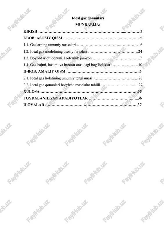 ideal gaz qonunlari — DOCX