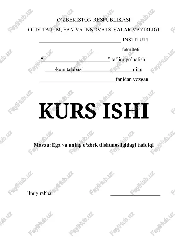 ega va uning oʻzbek tilshunosligidagi tadqiqi — DOCX
