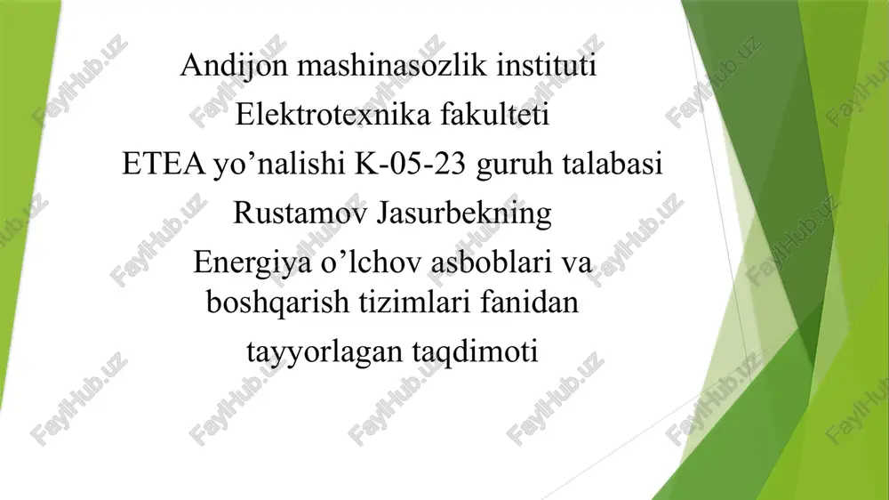 termoelektrikpirometrlar — PPTX