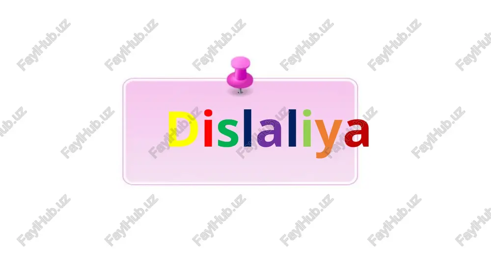 dislalia — PPTX