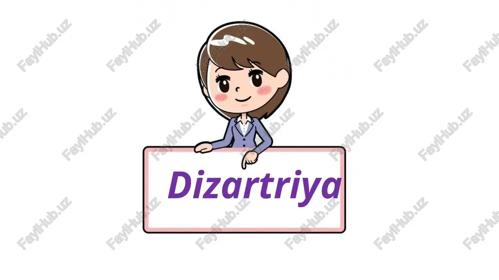 dizartriya — PPTX