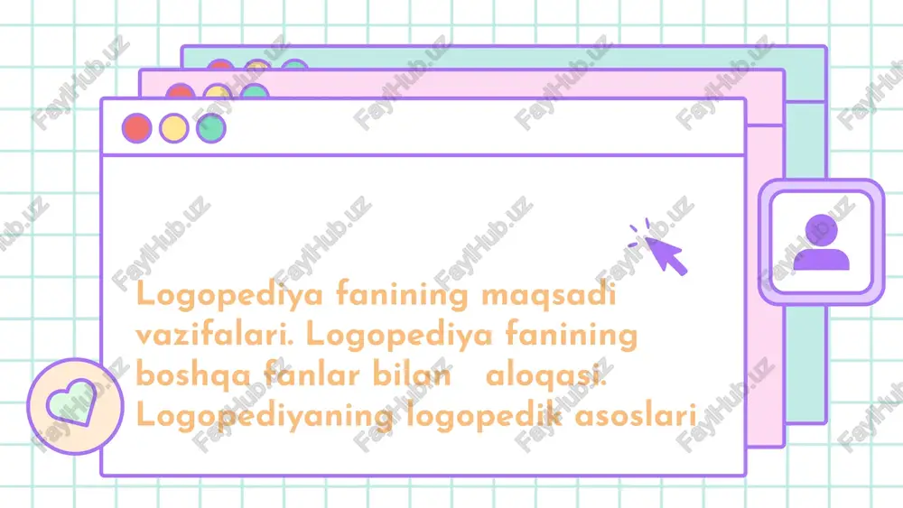 logopediya fanining maqsadi va vazifalari — PPTX