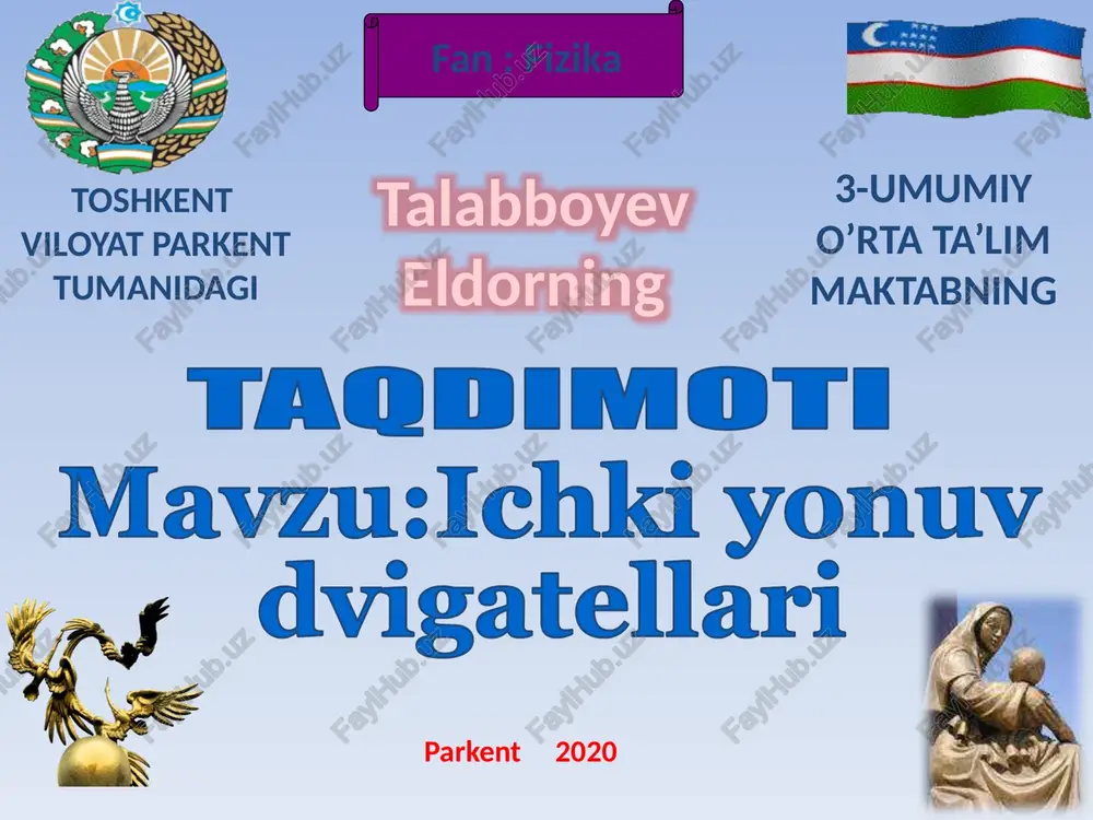 ichkiyonuv dvigatellari — PPTX