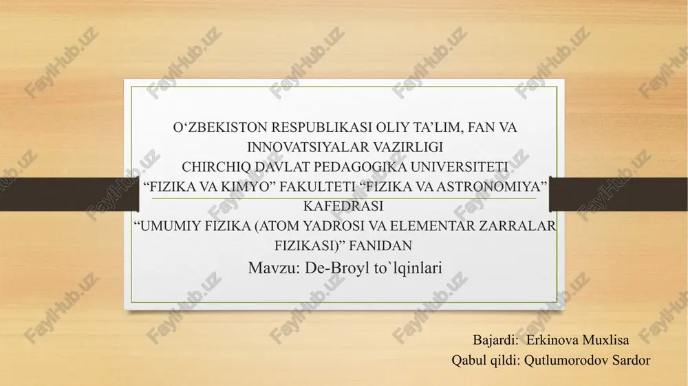 de-broylto`lqinlari — PPTX