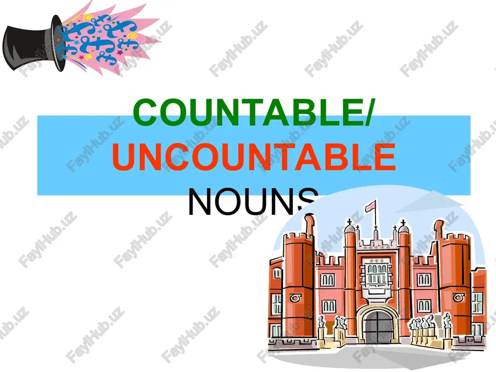 countable/uncountable nouns — PPT