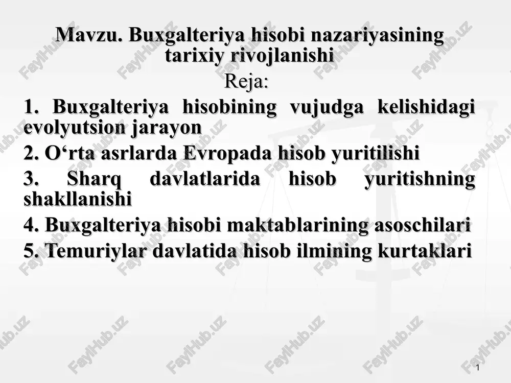 buxgalteriyahisobinazariyasi — PPT