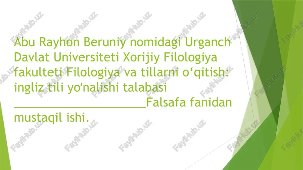j.rumiyning ovchi va lochin rivoyati haqida — PPTX