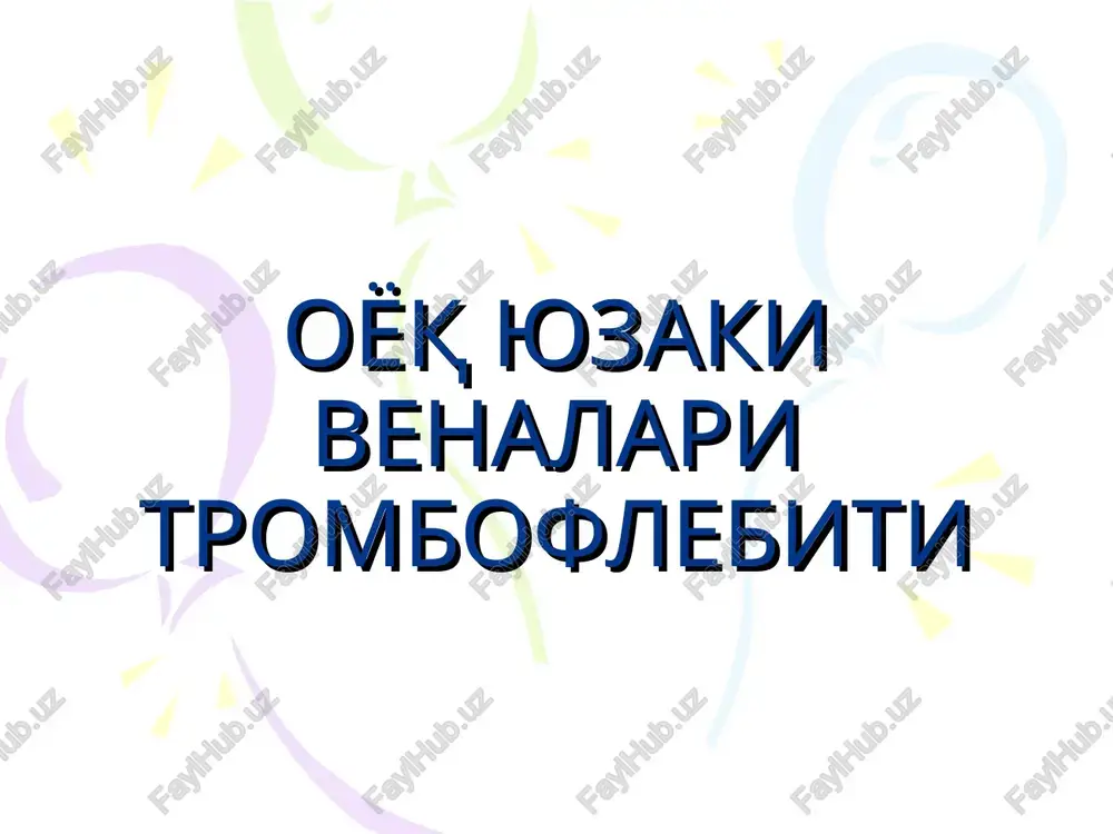 tromboflebit — PPT