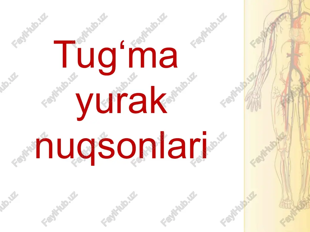 tug‘mayurak nuqsonlari — PPT