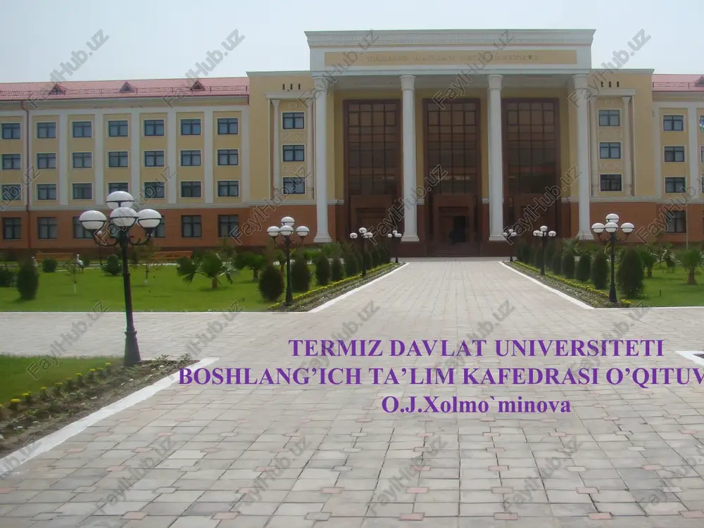 ta’limni tashkil etish turlari va shakllari — PPT