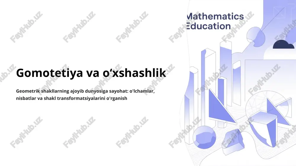 gomotetiya va o‘xshashlik — PPTX