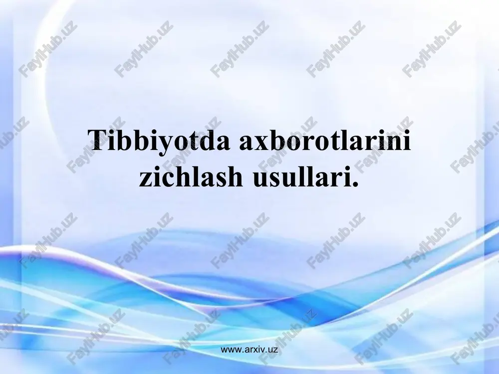 arxivlash (arxivator) dasturlari — PPT