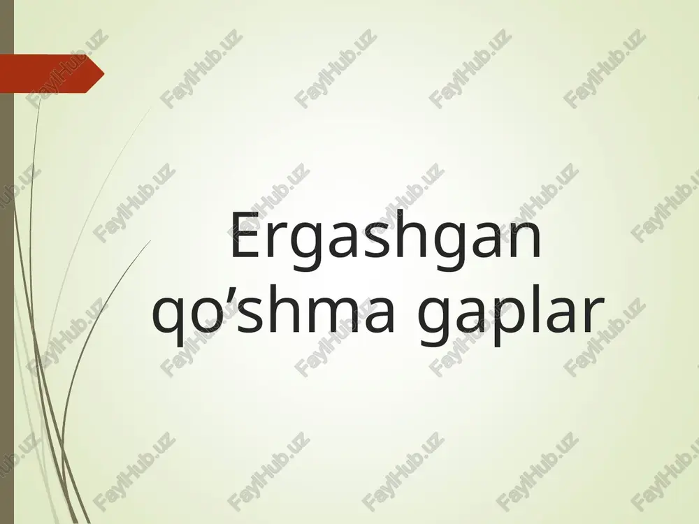 ergashgan qo’shma gaplar — PPT
