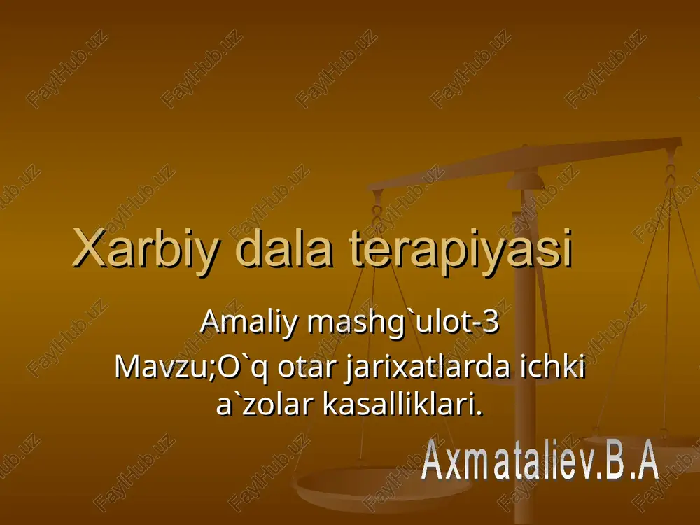 xarbiy dala terapiyasi — PPT