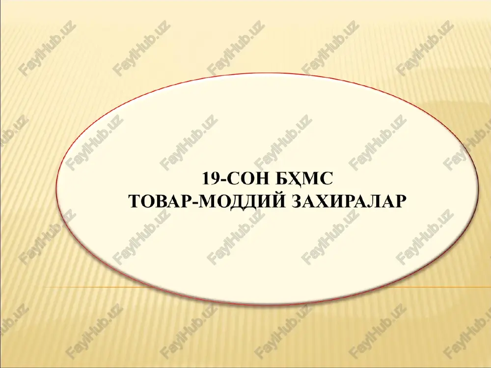 inventarlashning asosiy maqsadlari — PPT