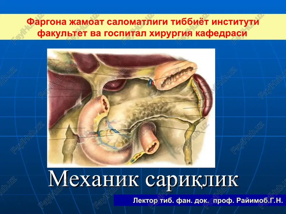 mexanik sariqlik — PPT