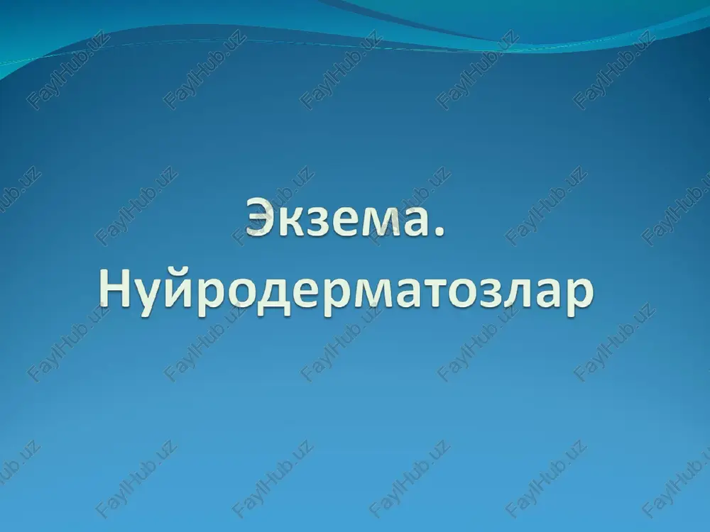 ekzema — PPT