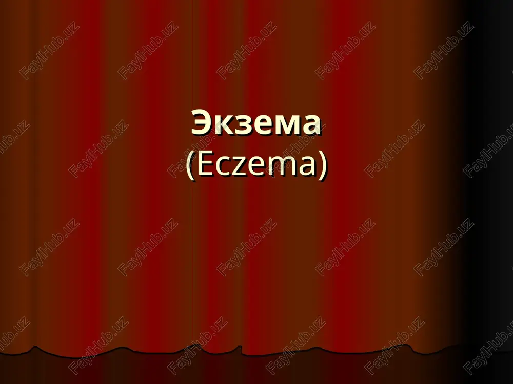 ekzema(eczema) — PPT