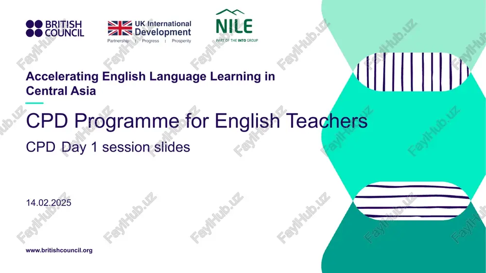 cpd programme for english teachers — PPTX