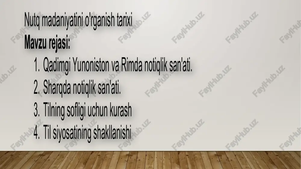 adabiy til rivojining xususiyatlari — PPTX