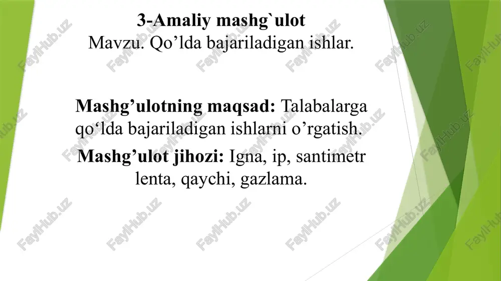 amaliymashg'ulot — PPTX