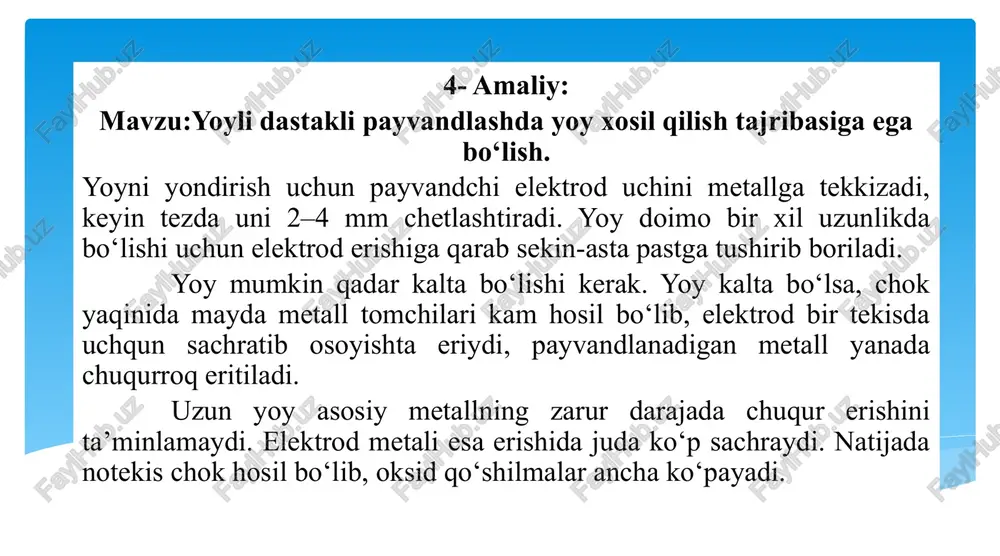 yoylidastaklipayvandlash — PPTX